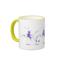 Blue Sage Herb Garden mugs by littlewingdesign Blue Sage Herb Garden mugs