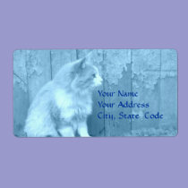 Blue Sahara (cat ) Address labels labels