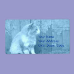 Blue Sahara (cat ) Address labels