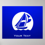 Blue Sailing Poster