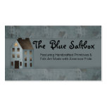 Blue Saltbox Primitive Country Business Card business cards