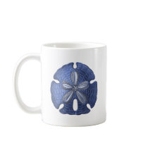 Blue Sand Dollar Mugs