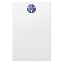 Blue Sand Dollar Stationery