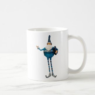 Blue Santa mug