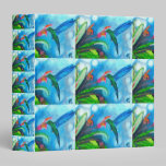 BLUE SAPPHIRE HUMMINGBIRD notebook binders