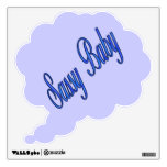 blue sassy baby wall decals