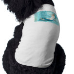 Blue Satin Ball Gown Pump Dog Shirt