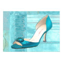 Blue Satin Ball Gown Pump posters by ElainePlesser Blue Satin Ball Gown Pump posters