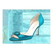 Blue Satin Ball Gown Pump posters by ElainePlesser Blue Satin Ball Gown Pump posters