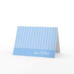 Blue Save the Date Card
