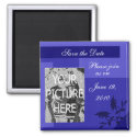 Blue Save the Date Magnet magnet