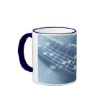 Blue Saxophone Mug