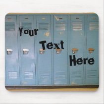 blue school lockers mousepads by secondwynd blue school lockers mousepads