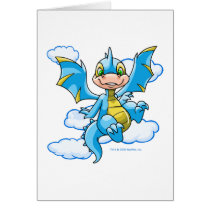 Blue Scorchio with his head in the clouds cards
