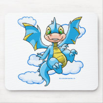 Blue Scorchio with his head in the clouds mousepads by neopets Blue Scorchio with his head in the clouds mousepads