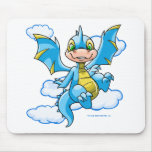 Blue Scorchio with his head in the clouds Mouse Pads