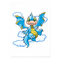 Blue Scorchio with his head in the clouds posters