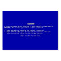 Blue Screen of Death business cards by businesscardtemplate Blue Screen of Death business cards