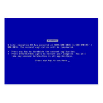 Blue Screen of Death business cards by businesscardtemplate Blue Screen of Death business cards