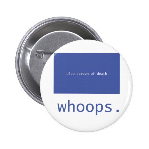 Blue screen of death - whoops! buttons