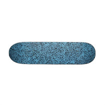 Blue Scribble Skateboard