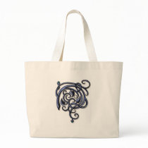 Blue Scrollwork bags by scrollworkcrazy Blue Scrollwork bags