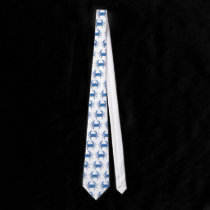 Blue Sea Crab Tie