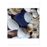 Blue Sea Glass Post Card