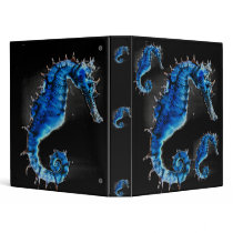 Blue Sea Horse Avery Binder