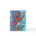 * Blue - sea horse * - Blank Card by cckuik * Blue - sea horse * - Blank Card