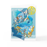 Blue Sea of White Waves card cards