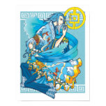 Blue Sea of White Waves poster posters