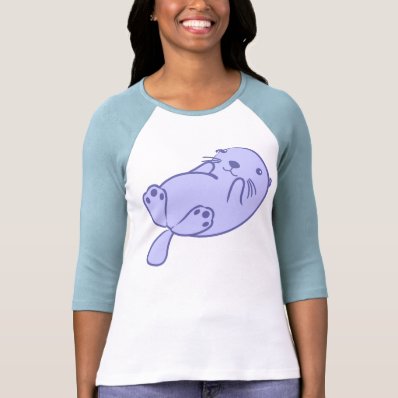 Blue Sea Otter T Shirts