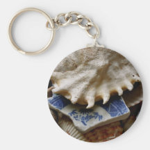 Blue Sea Pottery Key Chain