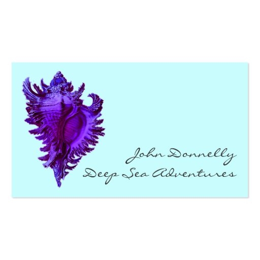Blue Sea Shell Business Cards