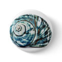 Blue Sea Shell On White Background buttons