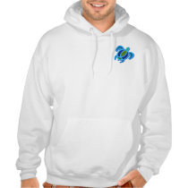 Blue Sea Turtle 2-Sided Hoodies