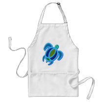 Blue Sea Turtle Aprons