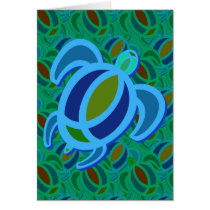 Blue Sea Turtle Cards
