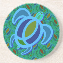 Blue Sea Turtle Coasters