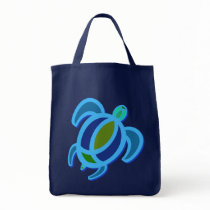 Blue Sea Turtle Dark Bags