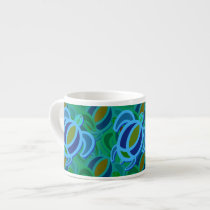 Blue Sea Turtle Espresso Mug mugs