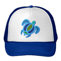 Blue Sea Turtle Hats