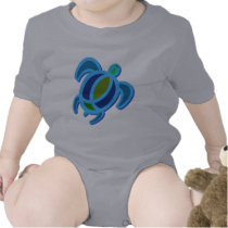 Blue Sea Turtle Infant Creeper