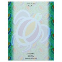 Blue Sea Turtle Letterhead