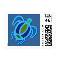 Blue Sea Turtle Stamps