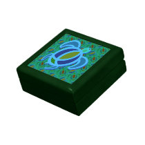 Blue Sea Turtle Tile Gift Box