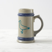Blue Seagull Coffee Mugs