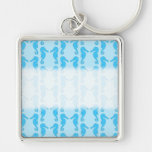 Blue Seahorse Pattern Key Chains