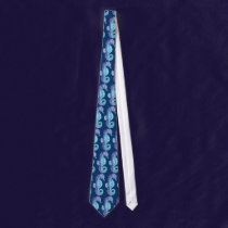 Blue Seahorses Tie ties
